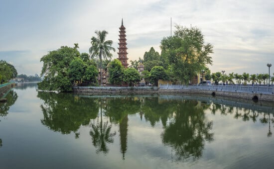 Tran Quoc Pagoda In The Afternoon In Hanoi, Vietnam