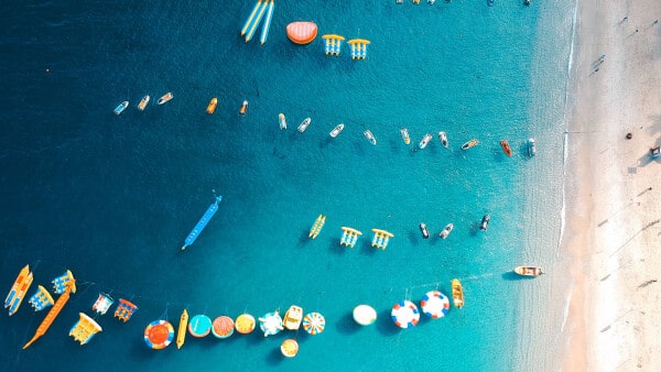 Water sports at White Beach, Puerto Galera, Philippines