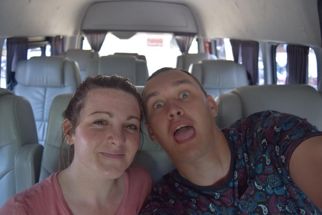 Katie and Jake of Untold Wanderlust on their way from Ao Nang to Phuket