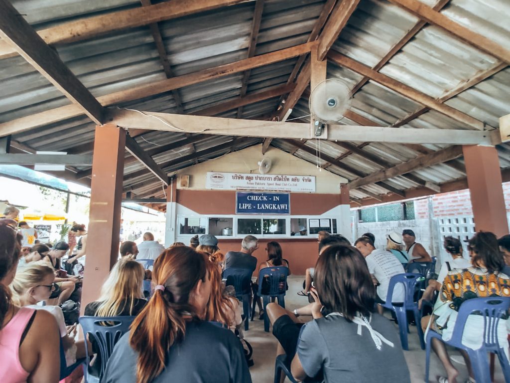 Checking in at Telaga Harbour Park