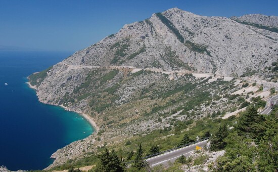 Driving to Split, Croatia