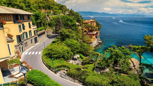 Seaside villas in Portofino, Italy