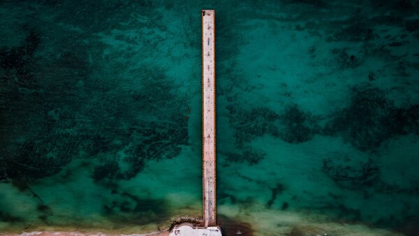 Ferry pier in Playa del Carmen