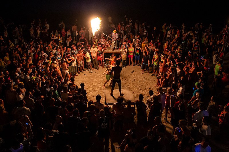 Fire show in Koh Phangan