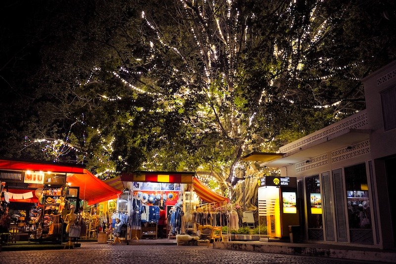 night view of market in Chiang Mai