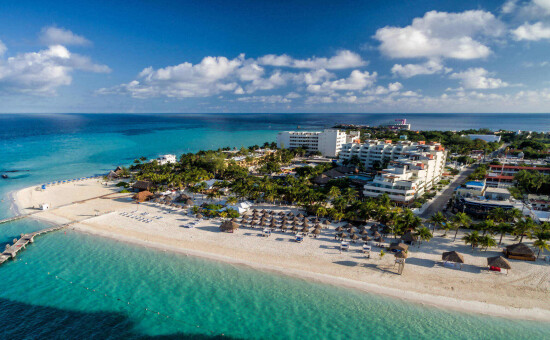 Isla Mujeres Aerial shot