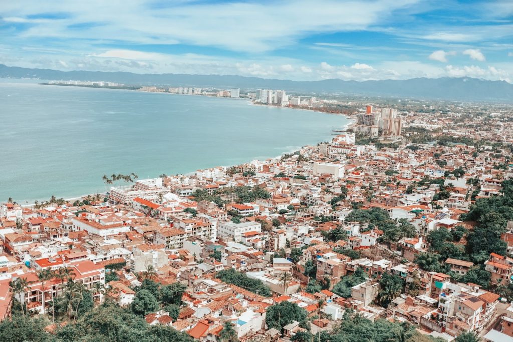 Aerial view of Puerto Vallarta