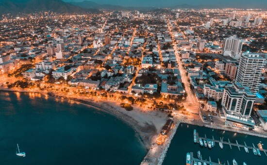 Santa Marta at dusk