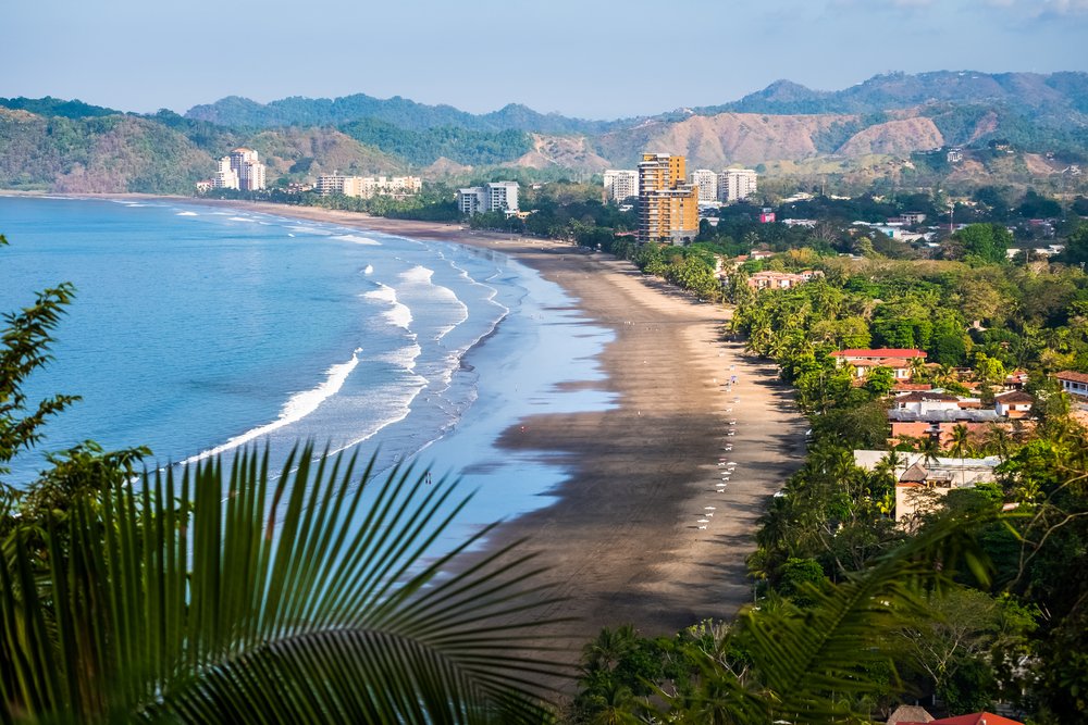 Jaco Beach Costa Rica aerial shot