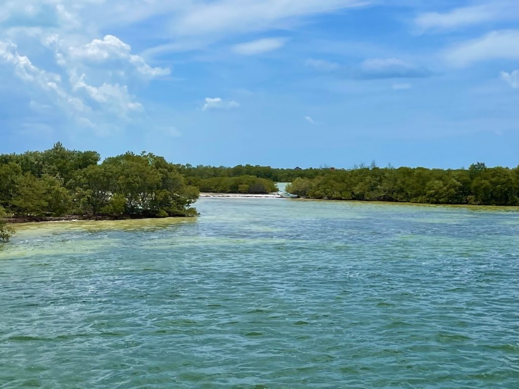 Turquoise waters of Holbox Mexico 