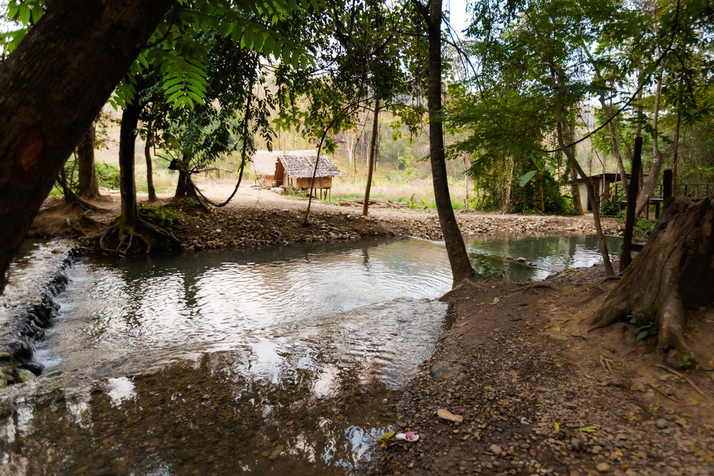 Pai hot springs in Thailand