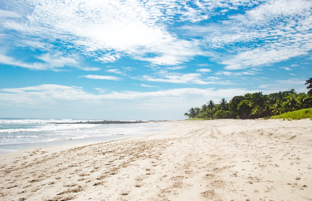 white sand beach near Montezuma Costa Rica