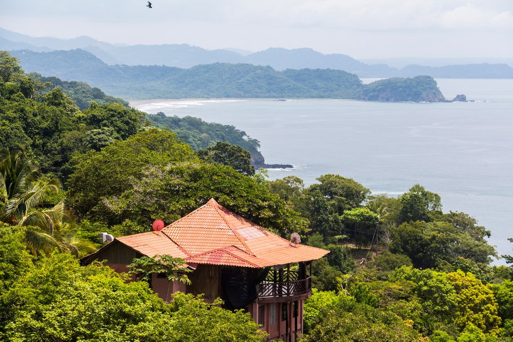 Overview of Nicoya Peninsula, Costa Rica