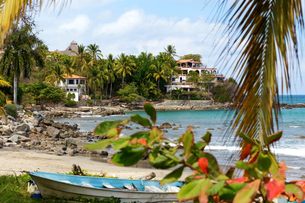 The surfing village of Sayulita, Nayarit, Mexico