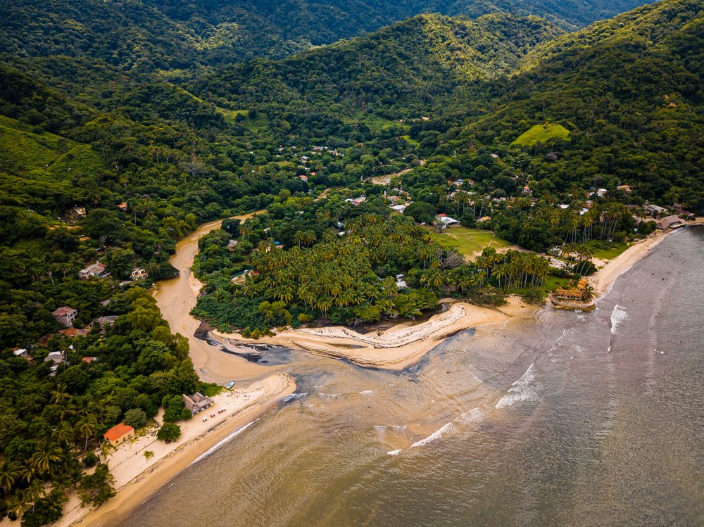 drove view of Playa Quimixto, Mexico