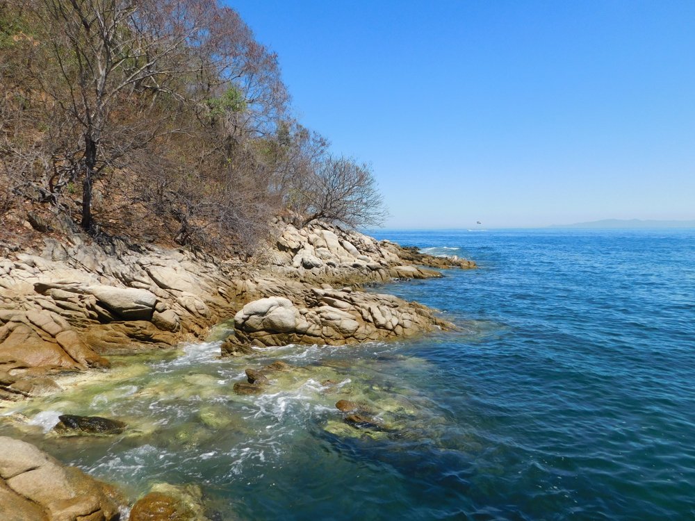 rocky shore in Mexico