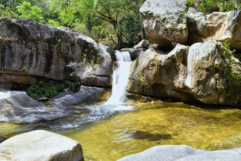 Waterfall in Playa Quimixto, Mexico