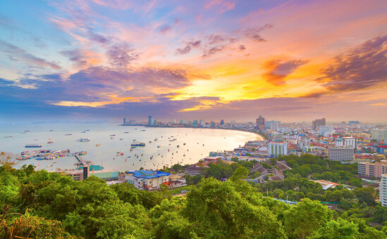 Pattaya Beach Thailand sunset